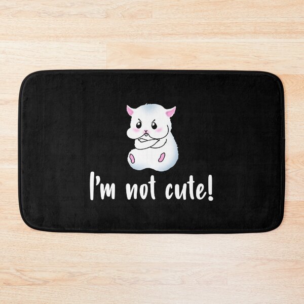 Item preview, I'm Not Cute! A Grey Hamster With An Angry Facial Expression designed and sold by Paulina Vanlife.