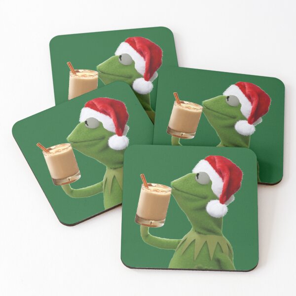 Item preview, Kermit Sips Eggnog designed and sold by one-broke-kid.