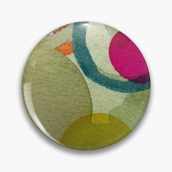 Item preview, Abstract watercolor with green, pink and multi color  designed and sold by Sue Zipkin.