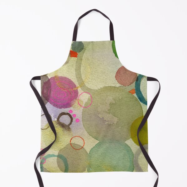 Item preview, Abstract watercolor with green, pink and multi color  designed and sold by Sue Zipkin.