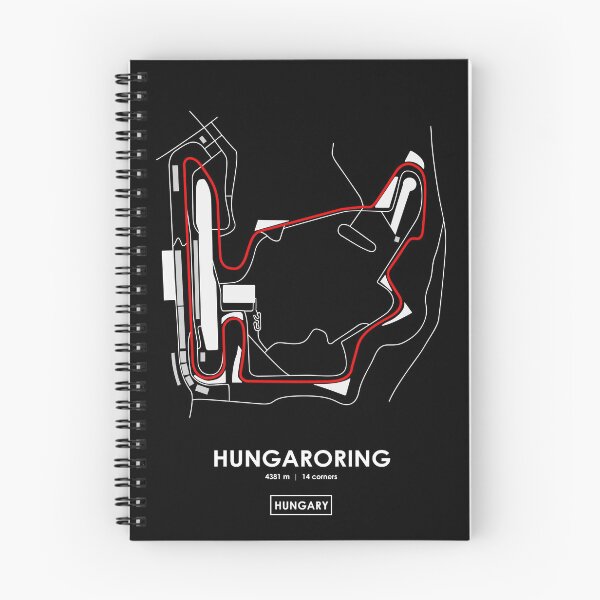 Item preview, HUNGARORING - HUNGARY TRACK MAP 2.0 RED designed and sold by andreanastasio.