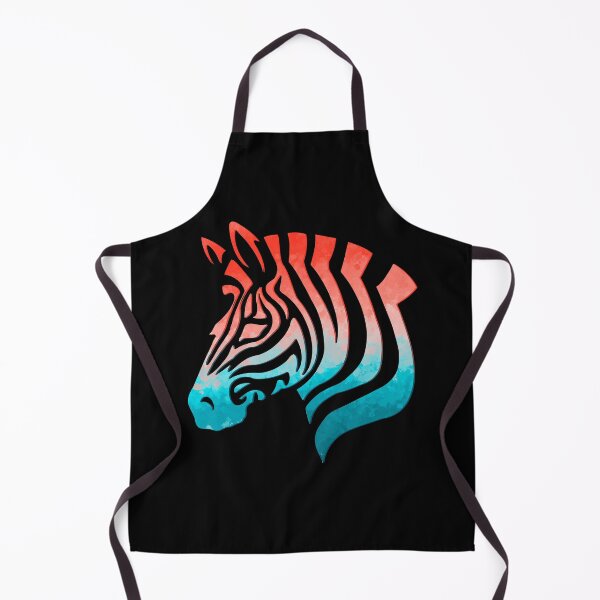 Item preview, Blue/Red Zebra Silhouette  designed and sold by Elle  Hazlett.