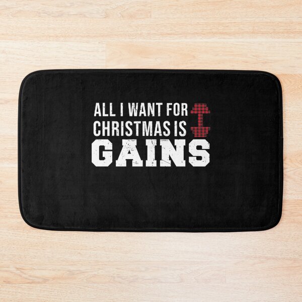 Item preview, All I Want For Christmas Is Gains Christmas running top designed and sold by tinypurpleland.