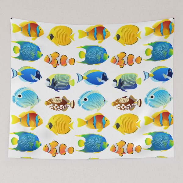 Item preview, Marine Fish Pattern designed and sold by killies.