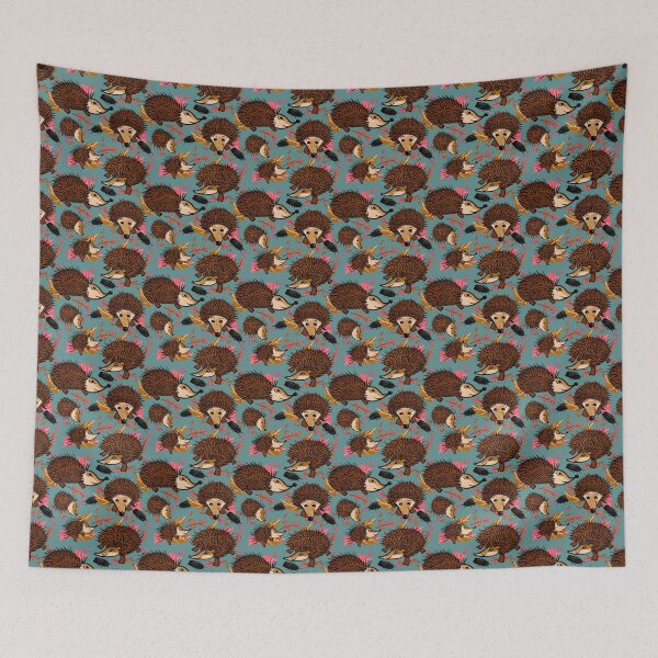 Item preview, HedgeHog Antics In Blue designed and sold by Sheri42.