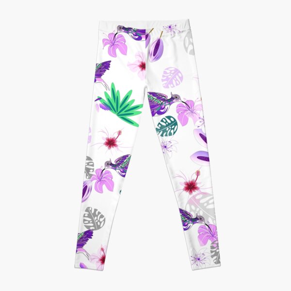 Humming bird floral pattern Leggings