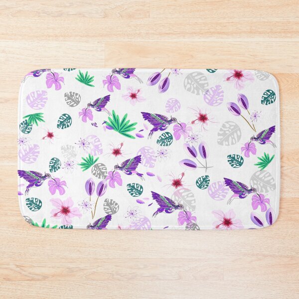 Item preview, Humming bird floral pattern designed and sold by SweetCoolVibes.