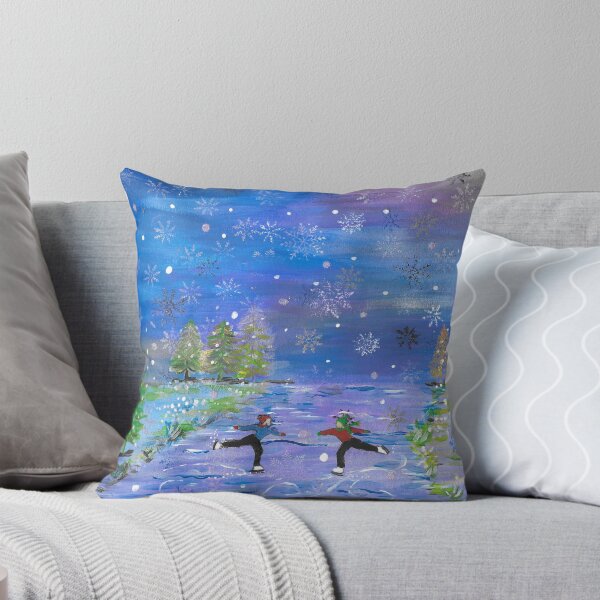 Item preview, Ice skating in the snow designed and sold by Lorna Ponting.