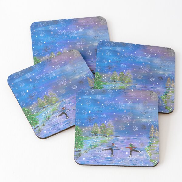 Item preview, Ice skating in the snow designed and sold by Lorna Ponting.