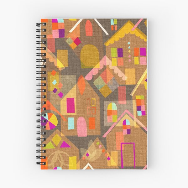 Item preview, Gingerbread Houses Mid Century Modern Abstract designed and sold by Cecilia Mok.