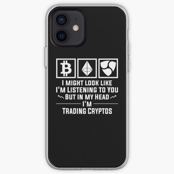 Parece que estoy escuchando, pero realmente estoy intercambiando criptomonedas Funda blanda para iPhone