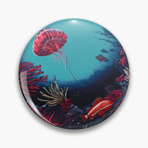 Item preview, Jellyfish Coral reef scene designed and sold by killies.