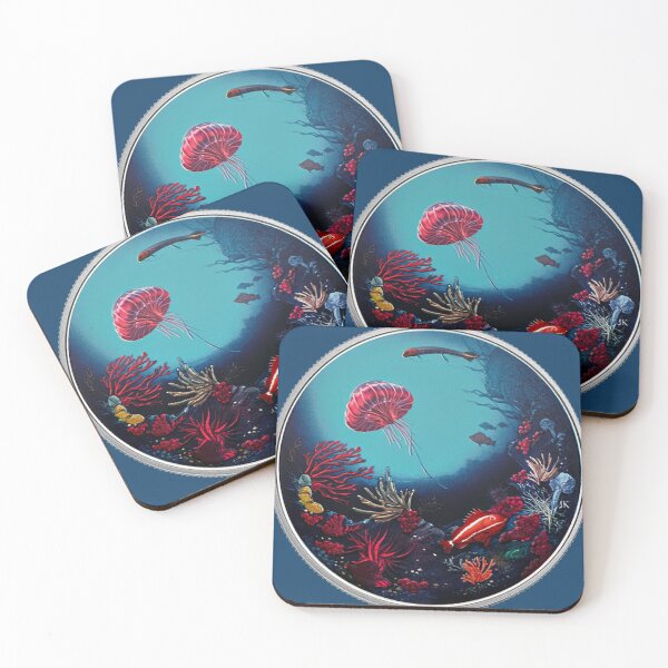 Item preview, Jellyfish Coral reef scene designed and sold by killies.