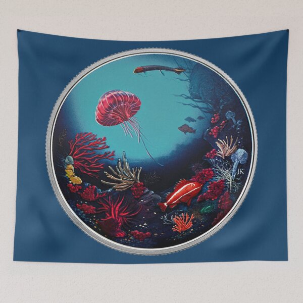 Item preview, Jellyfish Coral reef scene designed and sold by killies.