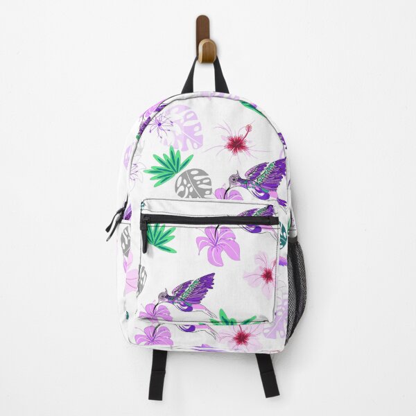 Item preview, Humming bird floral pattern designed and sold by SweetCoolVibes.