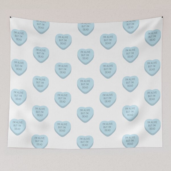 Item preview, I'm alive but I'm dead tik tok heart designed and sold by katrock2020.