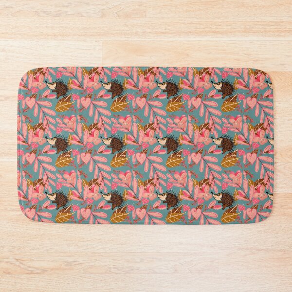 Item preview, Hedgehog Dancing in the Florals with Blue Background designed and sold by Sheri42.