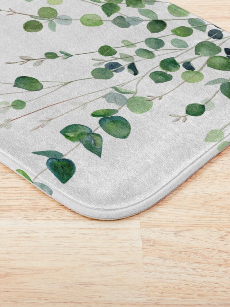 Alternate view of Eucalyptus Watercolor Bath Mat