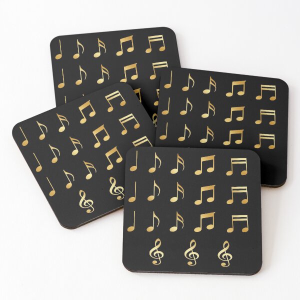 Item preview, Golden Music Notes designed and sold by Adel Qasem.