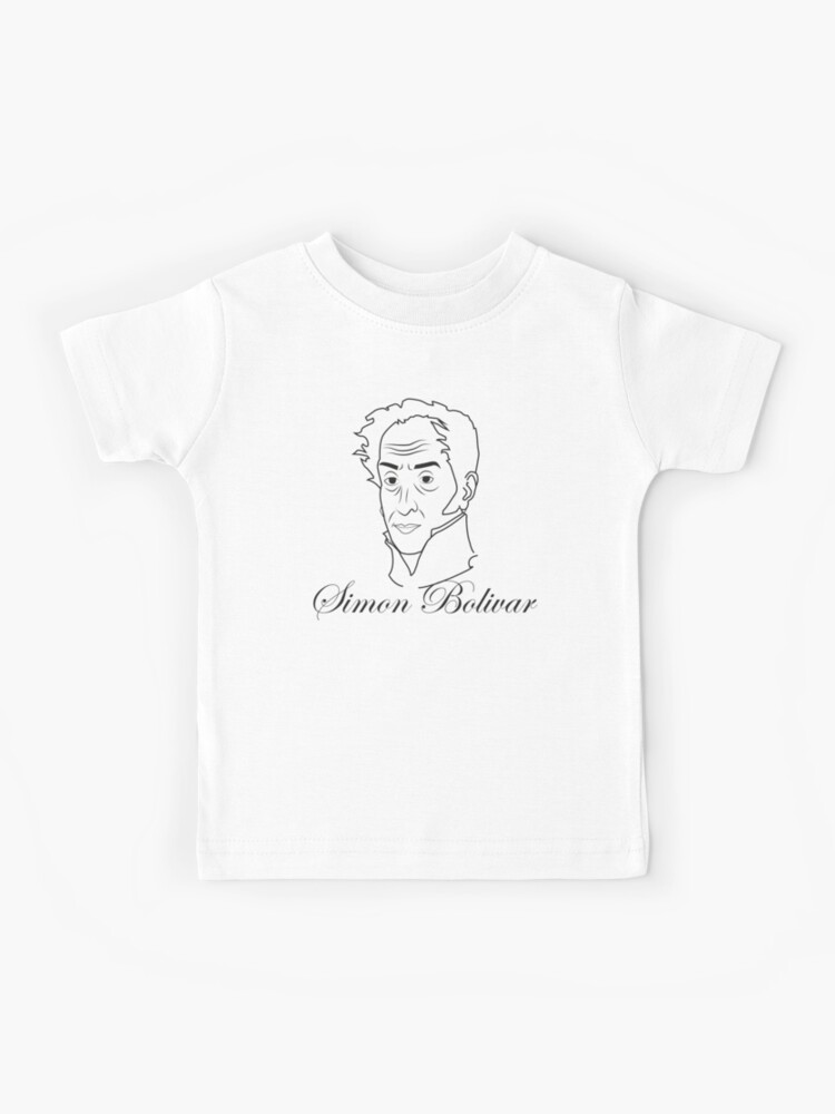 Camiseta para niños for Sale con la obra «Simón Bolivar Line Art