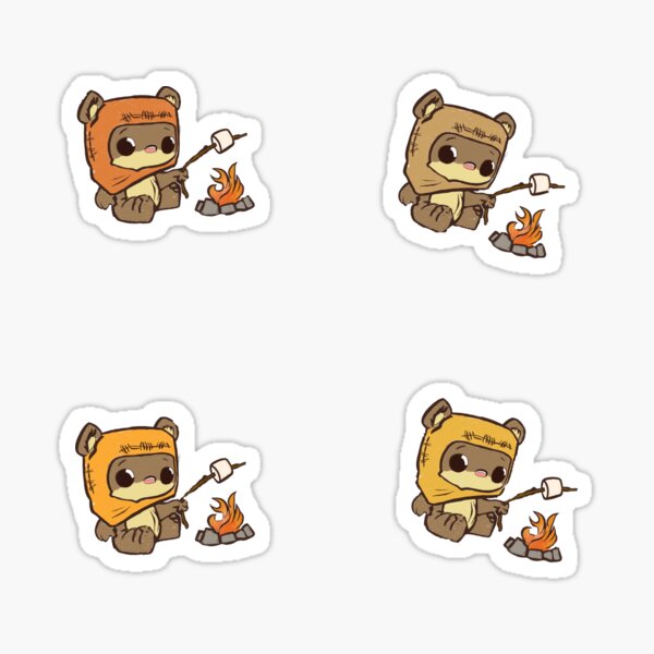 Item preview, Teddy Bear By the Fire Oranges Sticker Pack designed and sold by P-e-a-c-h-e-s.