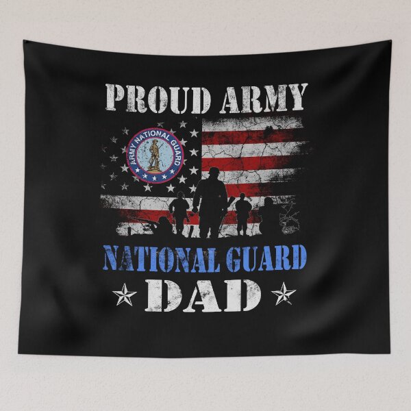 Item preview, Proud Army National Guard Dad Flag Shirt Men designed and sold by Genesis68.