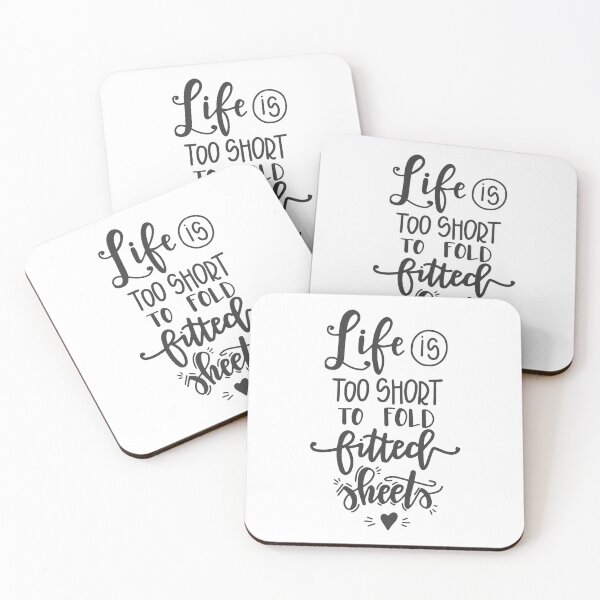 Item preview, Life Is Too Short To Fold Fitted Sheets Funny Laundry Quote designed and sold by Briekel.