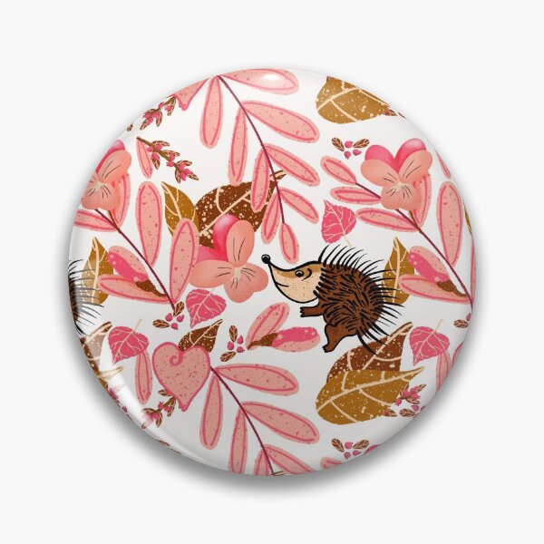 Item preview, Hedgehog Dancing in the Florals with White Background designed and sold by Sheri42.