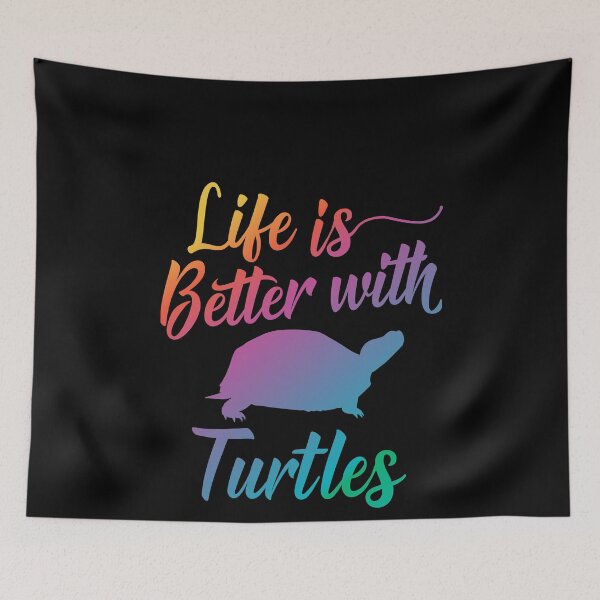 Item preview, Life is better with Turtles designed and sold by LushCatDesign.