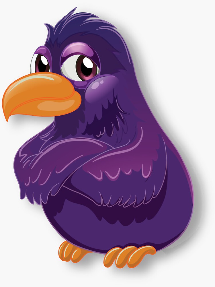 Thumbnail 3 of 3, Sticker, The Purple Bird designed and sold by ThePurpleBird.