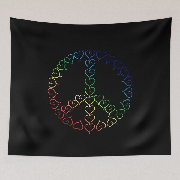 Item preview, peace and love designed and sold by JokesAndFun.