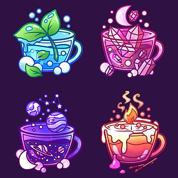 Artwork thumbnail, Aesthetic Teacup Collection by heysoleilart