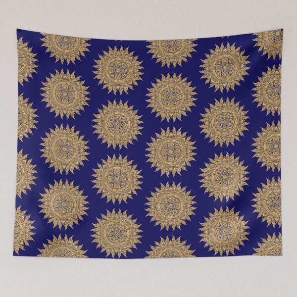 Item preview, mustard color sun shaped mandala designed and sold by Giulia  Palazzo.