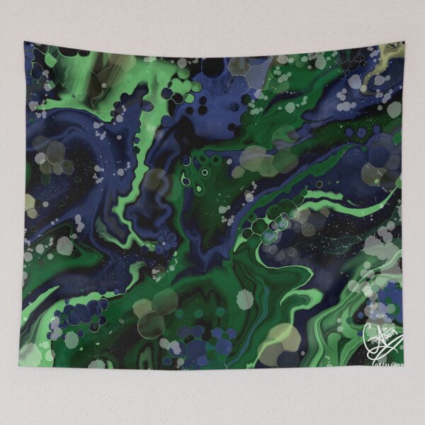 Item preview, Marianas, digital fluid pour with cells designed and sold by MayGreenAbgrall.