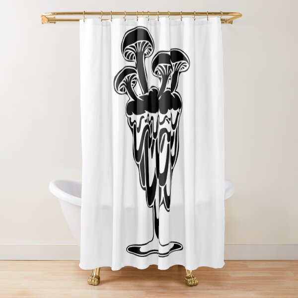 Mushroom Melt 2 Shower Curtain
