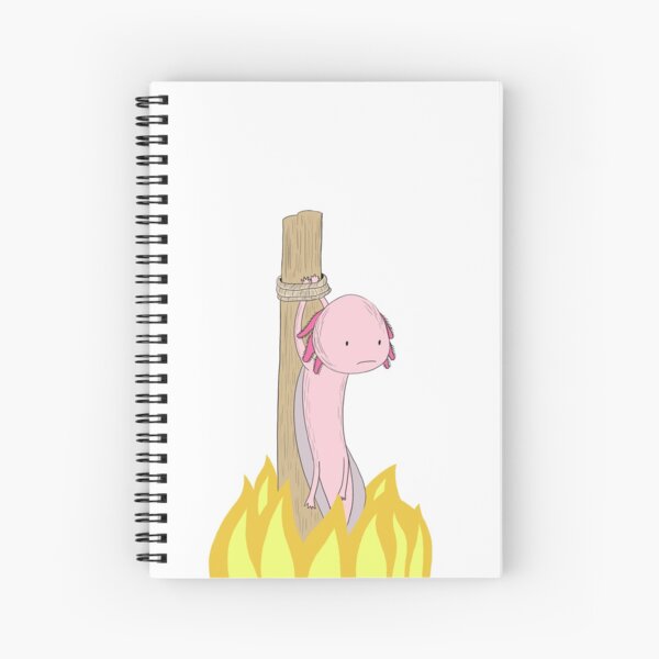 This Axolotl's on Fire Spiral Notebook