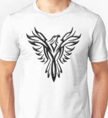 Phoenix, Phenix, Bird, Rising from the flames, Legend, Mythology, Black Unisex T-Shirt