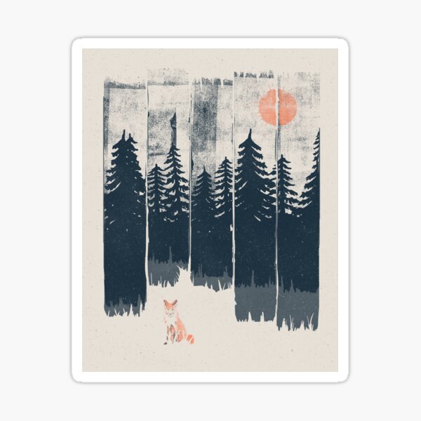 Un renard dans la nature ... Sticker