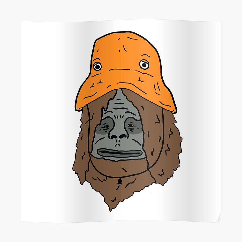 sassy the sasquatch orange hat