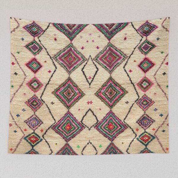 Aperçu de l'œuvre Moroccan Berber Rug Boho Style créée et vendue par SpaceBazaar.