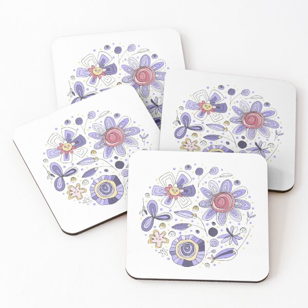 Item preview, Botany Flower Flora Circular Bouquet Pattern designed and sold by scribblelife.