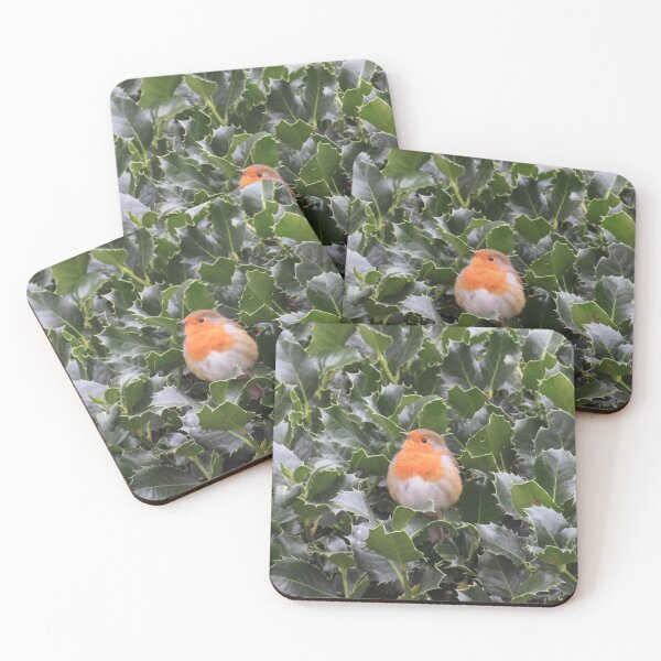 Item preview, English Robin in holly designed and sold by LadyKandis.
