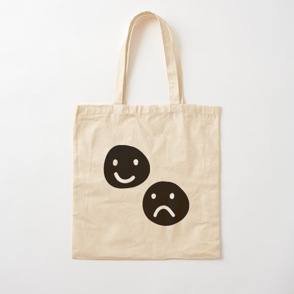 Smiley Face Geo Woven Bag