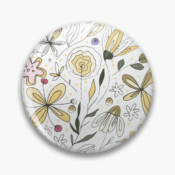 Item preview, Botany Flower Flora Circular Bouquet Pattern v5 designed and sold by scribblelife.