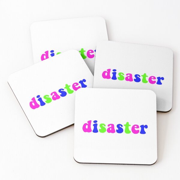 Item preview, disaster designed and sold by wordswithfonts.