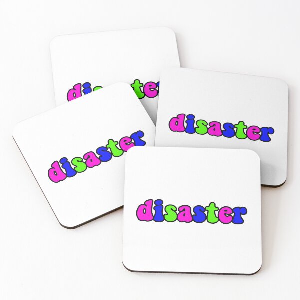 Item preview, disaster designed and sold by wordswithfonts.
