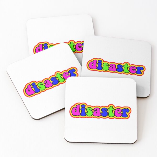 Item preview, disaster designed and sold by wordswithfonts.
