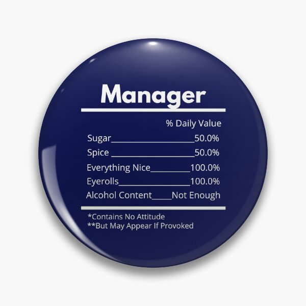 Item preview, manager ingredients designed and sold by Hey-Nice-Shirt.