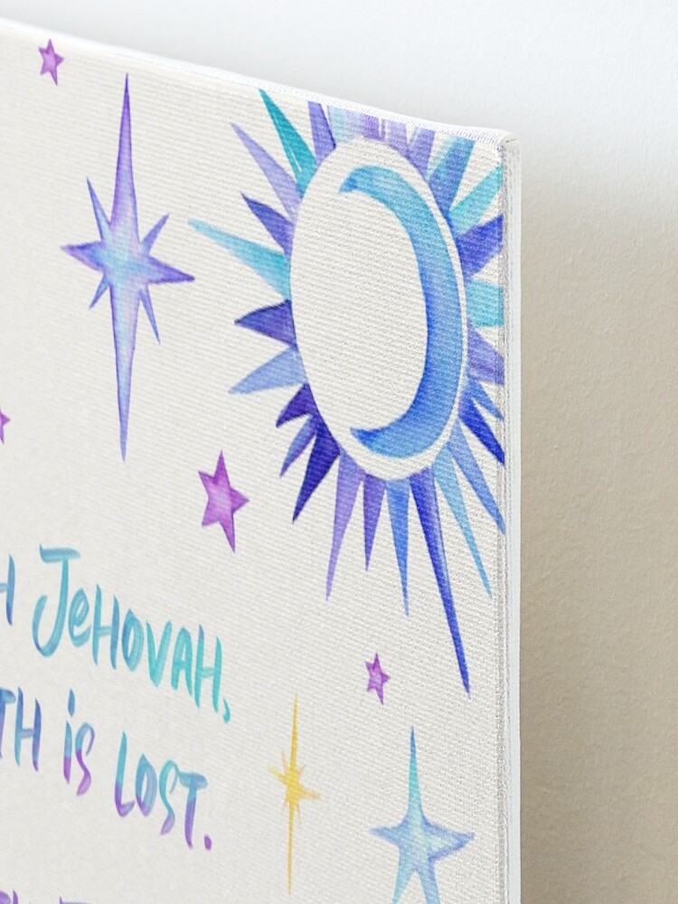 Alternate view of TRUST IN JEHOVAH (YOU WILL NEVER BE LOST) Mounted Print