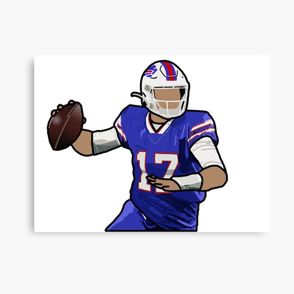 Buffalo Bills Josh Allen on High Quality Canvas Gallery Wrap -   Sweden